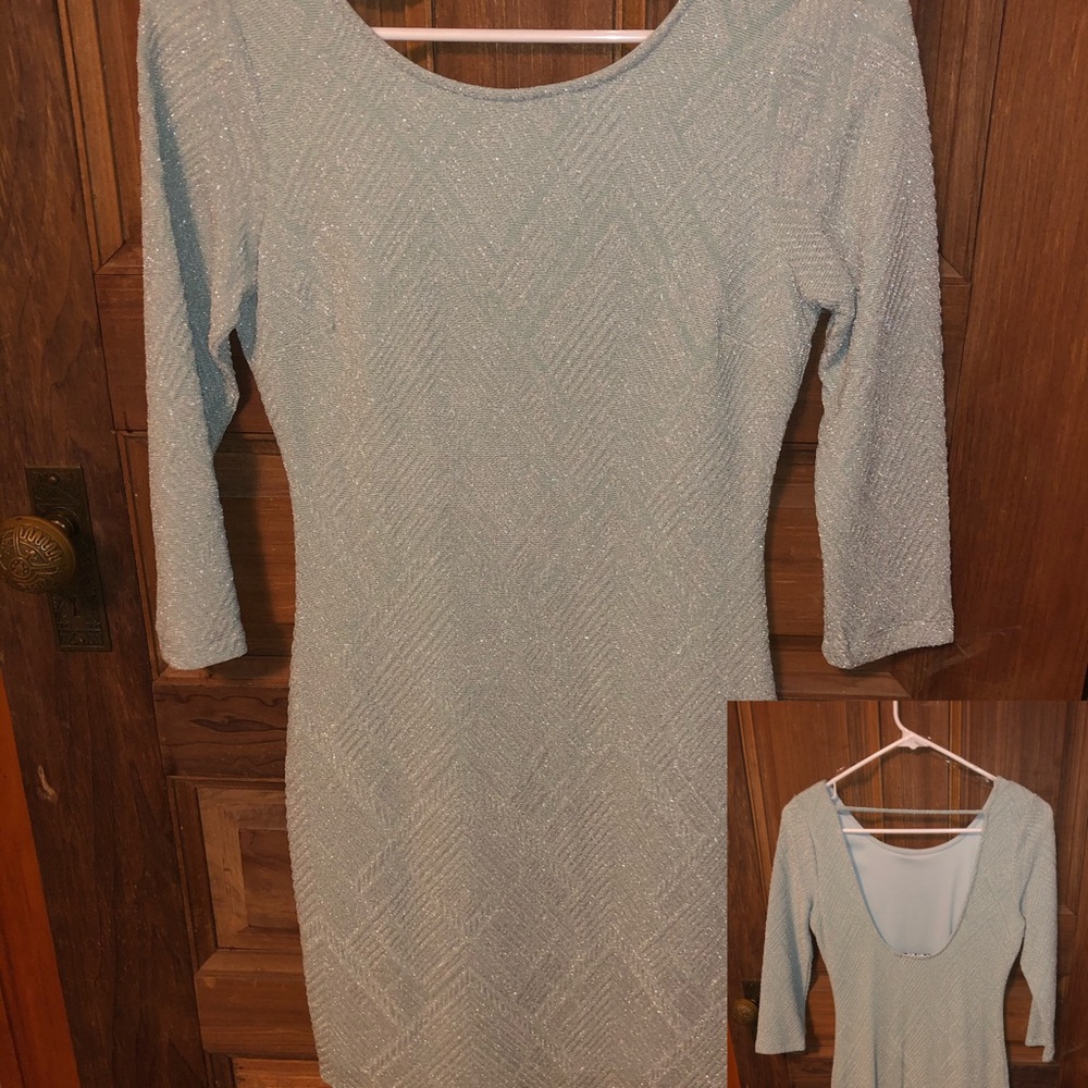 Baby Blue Sparkly Dress